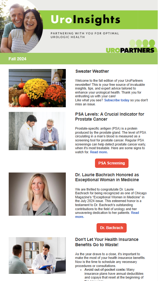UroInsights Fall Newsletter